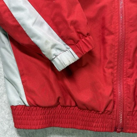 Alabama Crimson Tide Jacket Men's Medium Red‎ Gray Full Zip Essex Fleece Lined - Picture 3 of 11